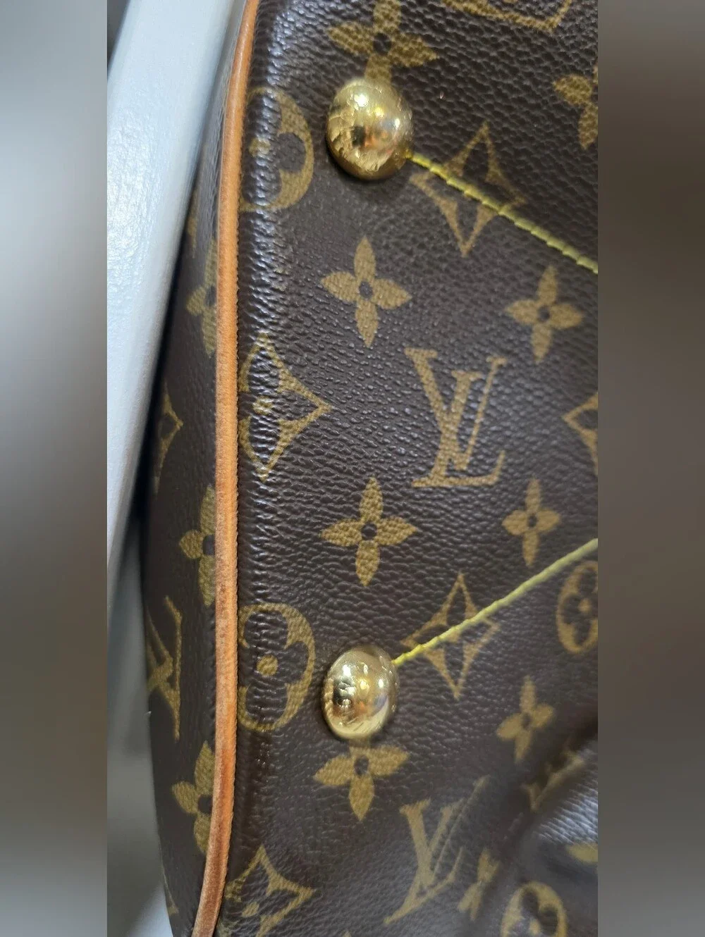 Louis Vuitton Monogram Canvas Brown Tote Bag -